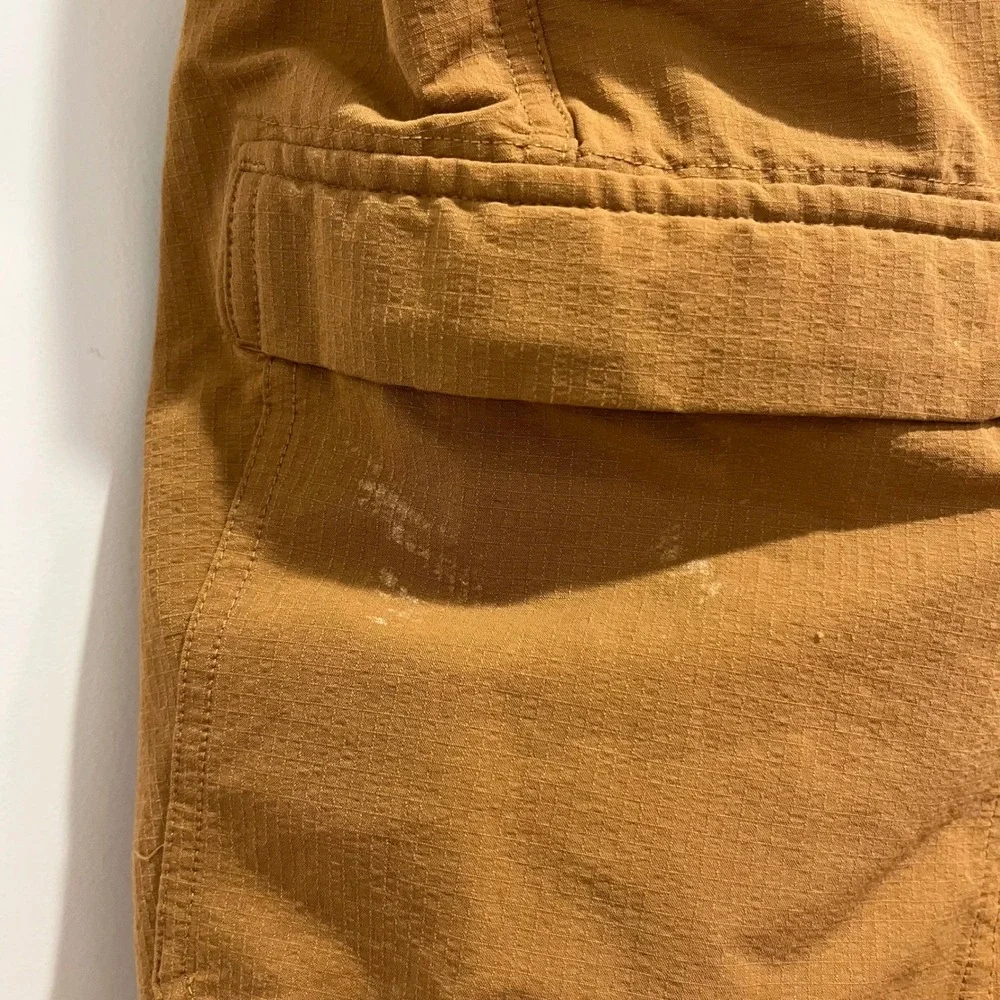 01.ALGO Performance Cargo Shorts Mens 32 Brown Cordura Nylon Stretch Hiking 4195